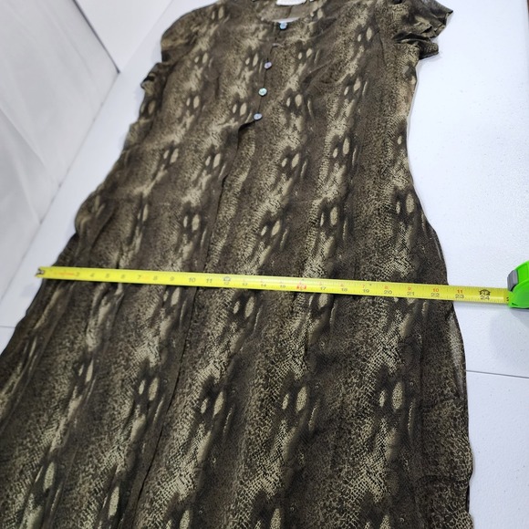 Rare Vintage 90's Dana Buchman Dress Luxury 2 Piece Snake Print 14 With Tags NOS - Picture 13 of 16